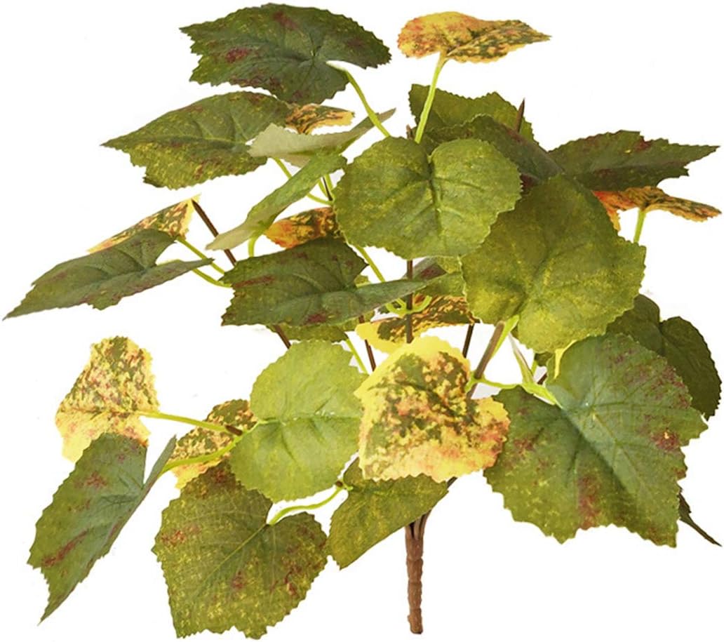 I3C 3PCS Artificial Grape Leaf Plants Fake Plants Garland Foliage