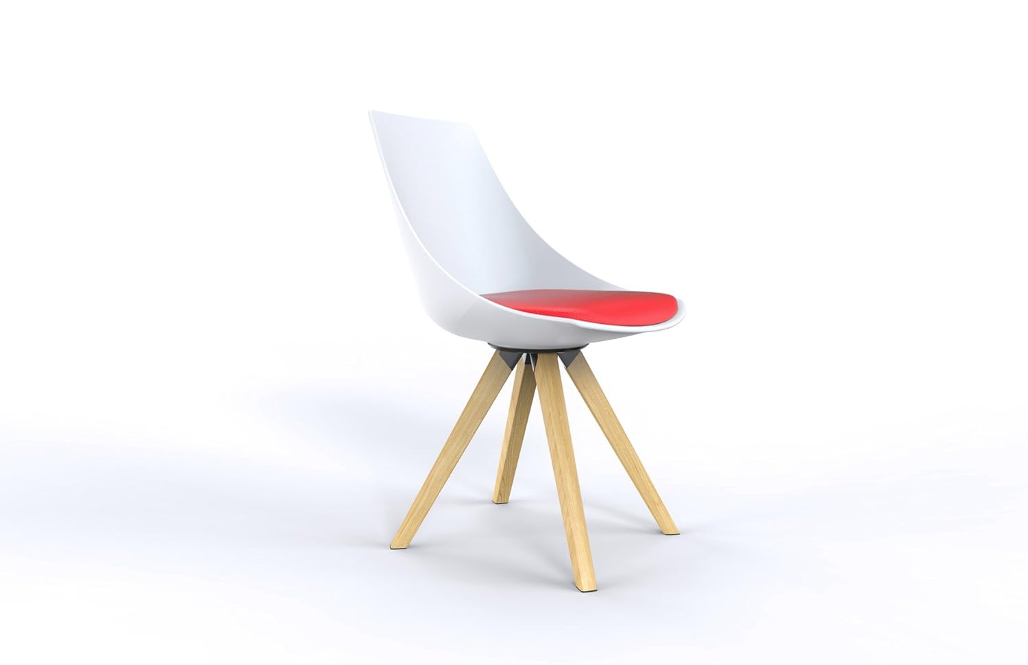 Amazoncom Hestia Haus Dining Chair PP Shell White Kitchen Chairs