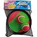 Hook and Latches Toss and Catch sport game for 2 players with 2 balls in a Mash bag(assorted colors)