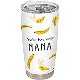 BEHIFL You Are The Best Nana Grandma Gifts Tumbler, Grandma Gifts from Grandkids Stainless Steel Tumbler with Lid and Straw 20oz, Nana Grandmother Gift for Birthday Christmas Travel Coffee Cup