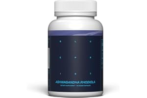 Blueprint Bryan Johnson Ashwagandha & Rhodiola Supplement – 120mg Ashwagandha + Rhodiola Root – Daily Adaptogen Capsules for Stress Support, Mood Balance, Energy & Focus – 30 Vegan Capsules