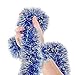 Christmas Tree Royal Blue Frost Tip Tinsel Garland Blue Silver Metallic Streamers Celebrate a Holiday Hanukkah Party Ceiling Hanging Decorations Indoor and Outdoor Disco Party Supplies
