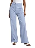 Dokotoo Women's High Waisted Cargo Jeans Pants