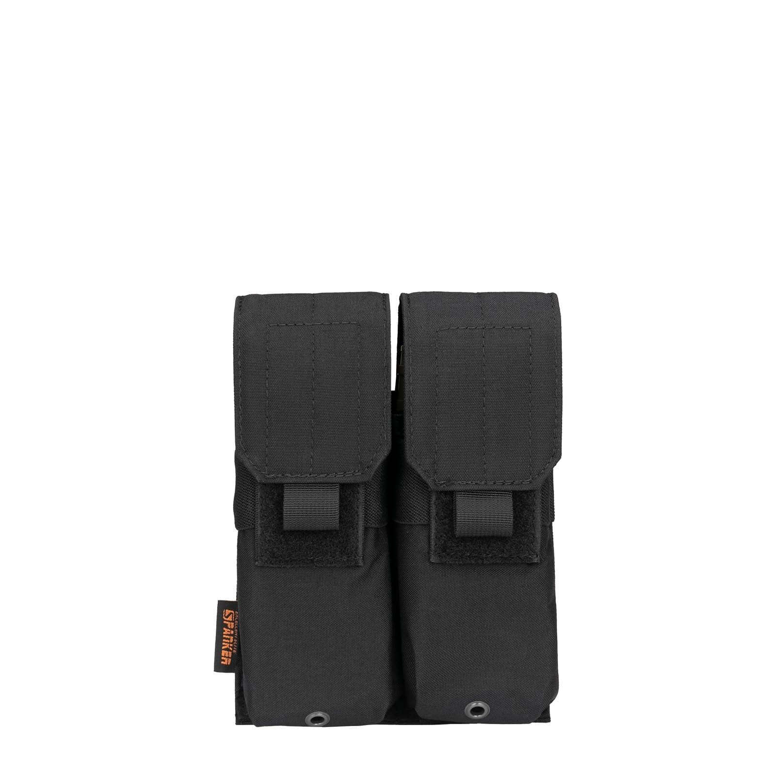 EXCELLENT ELITE SPANKER Tactical M4 Mag Pouch Single/Double/Triple Mag Pouch for M4 M14 M16 AR15 AR10 G36 Magazine (Black)