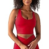 YITTY Active Bra Tank Tops for Women, Longline Sports Bra Tank Built-in Bra, Removable Cups, Low Impact for Yoga Workout, Gym
