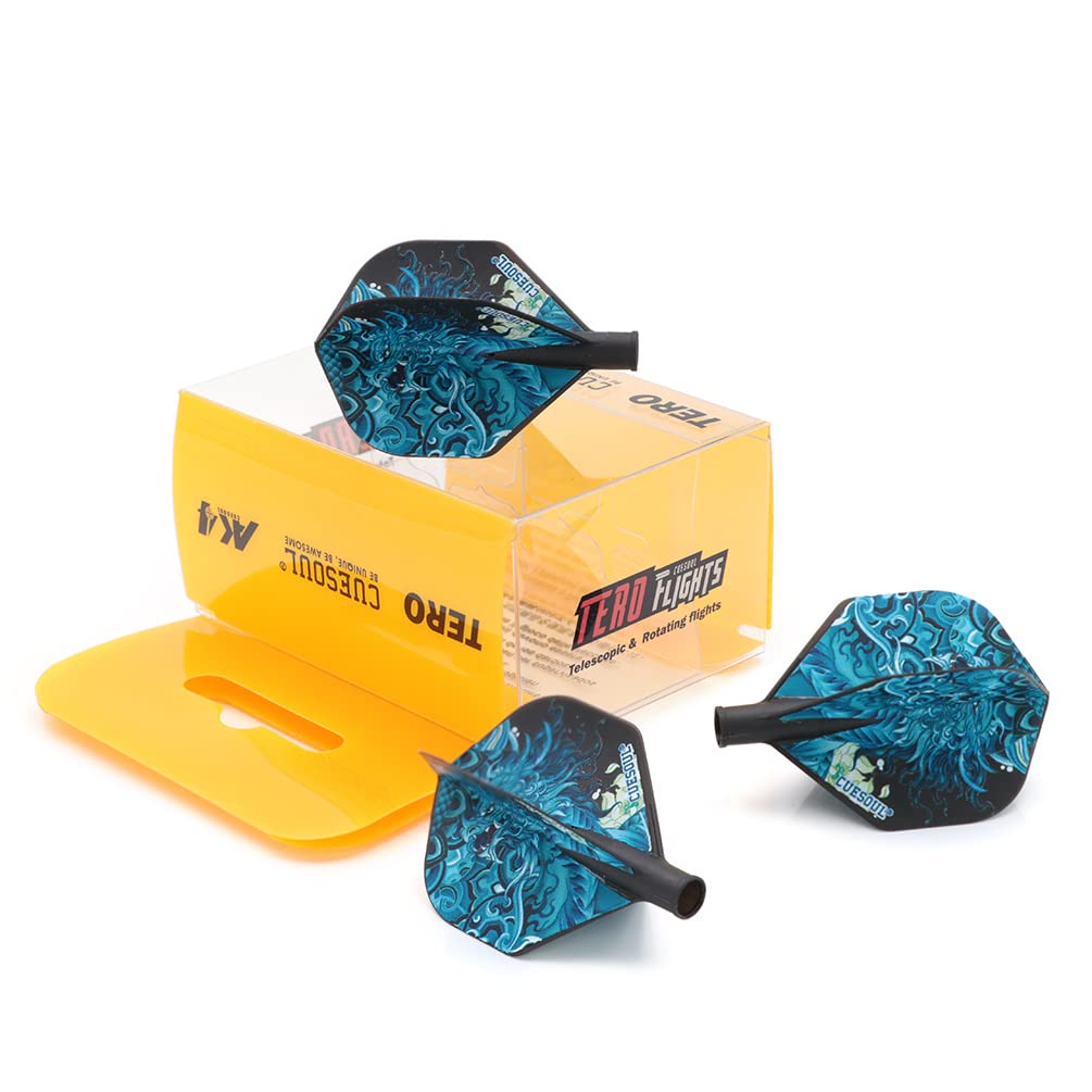 CUESOUL TERO AK4 Dart Flights Standard Shape with Four Mythological Symbols Design,set of 3 pcs