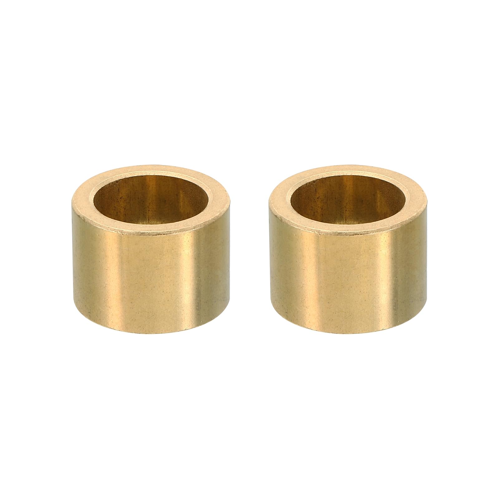 PATIKIL M18 Brass Spacers, 2 Pcs Metal Spacer Brass 18mm ID x 25mm OD x 18mm L Brass Spacers Screw Standoff for 5/7 Inch or M18 Screw
