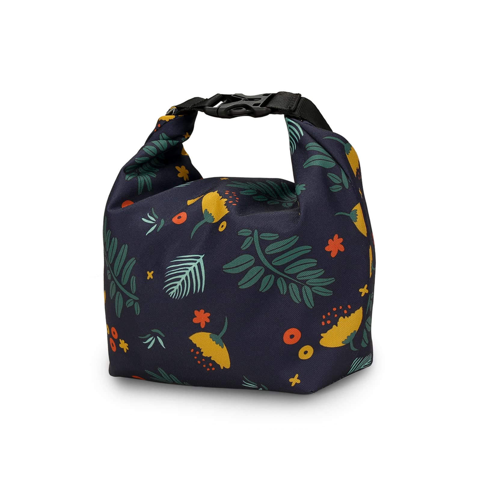 SONARIN Large Pacifier Bag with Buckle,Portable Waterproof Pacifier Holder Case Baby Dummy Case Soother Pod Lunch Bag Storage Bag for Holding Pacifiers Snacks Baby Bottles(Yellow Flowers)