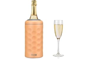 ITSLIFE Wine Chiller Single Bottle Stainless Steel Iceless Cooler insulated Wine Bottle Keep Wine Cold up to 6 Hours Fits Most Wine Bottles Gift for Wine Lovers Rapid and Portable