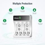 HiQuick LCD 4-Slot Battery Charger for AA/AAA Ni-MH Ni-Cd 1.2V Type C Input view 6