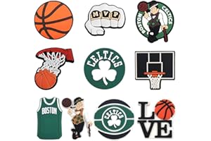 GREN GARFIELD Basketball Sports Charms for Boys Girls Women Men Adults Teens Kids Cute Glog Sandals Decorations for Birthday Party Gift