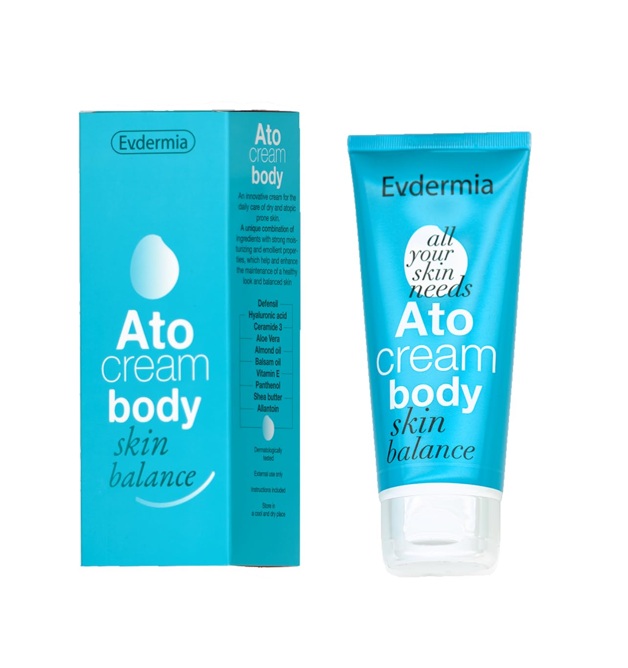 Ato Cream Body – Daily Moisturizer for Dry, Sensitive & Atopic-Prone Skin | Soothing & Hydrating Formula with Hyaluronic Acid, Ceramide 3 & Defensil | 175ml