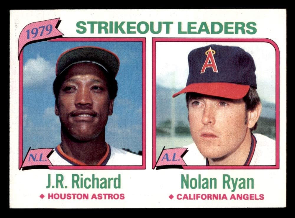 Amazon 1980 Topps 206 Strikeout Leaders J R Richard Nolan Ryan 