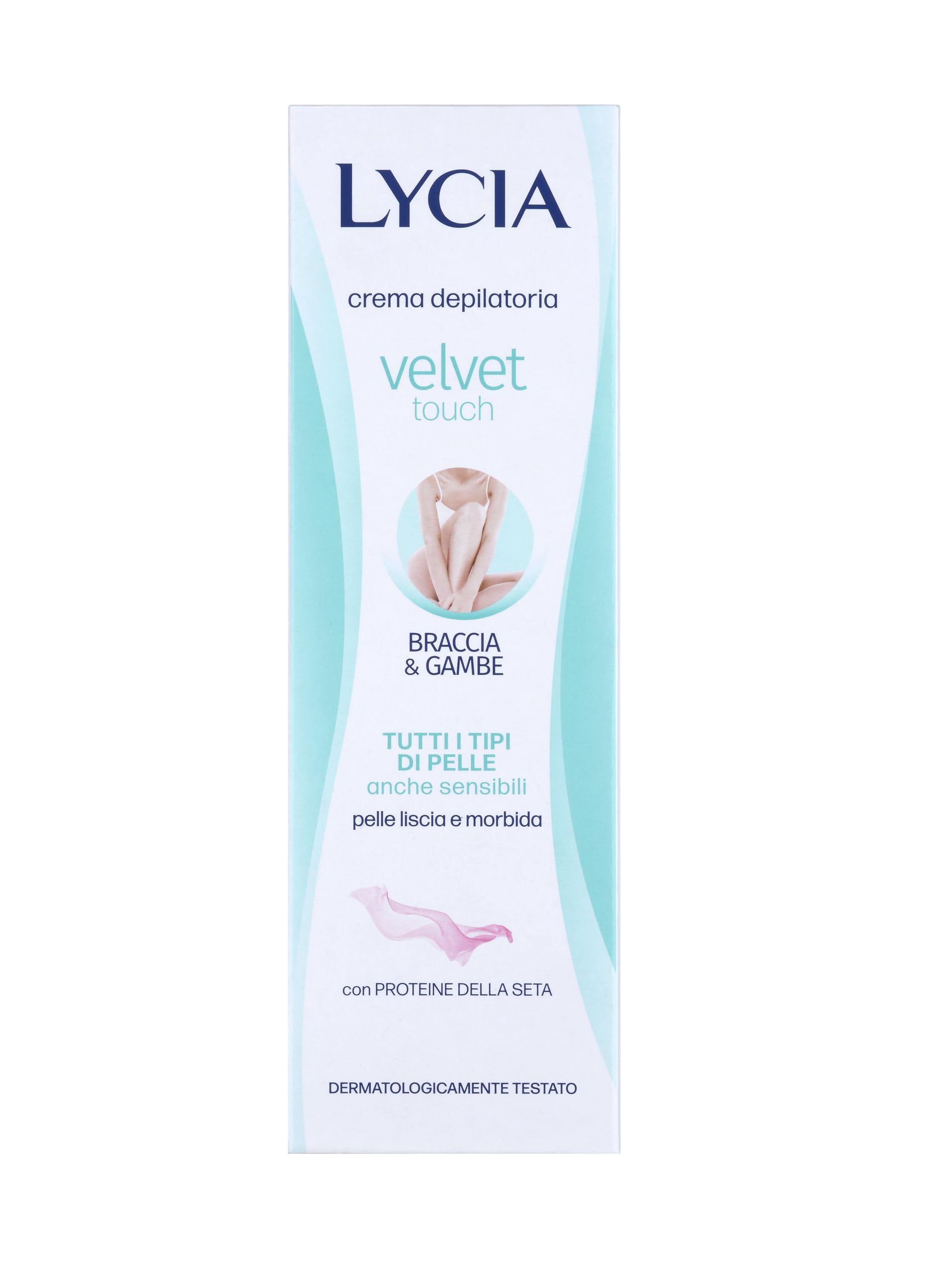Lycia - Women's Hair Removal Cream Arms and Legs, Velvet Touch, Silk Protein, 150 ml