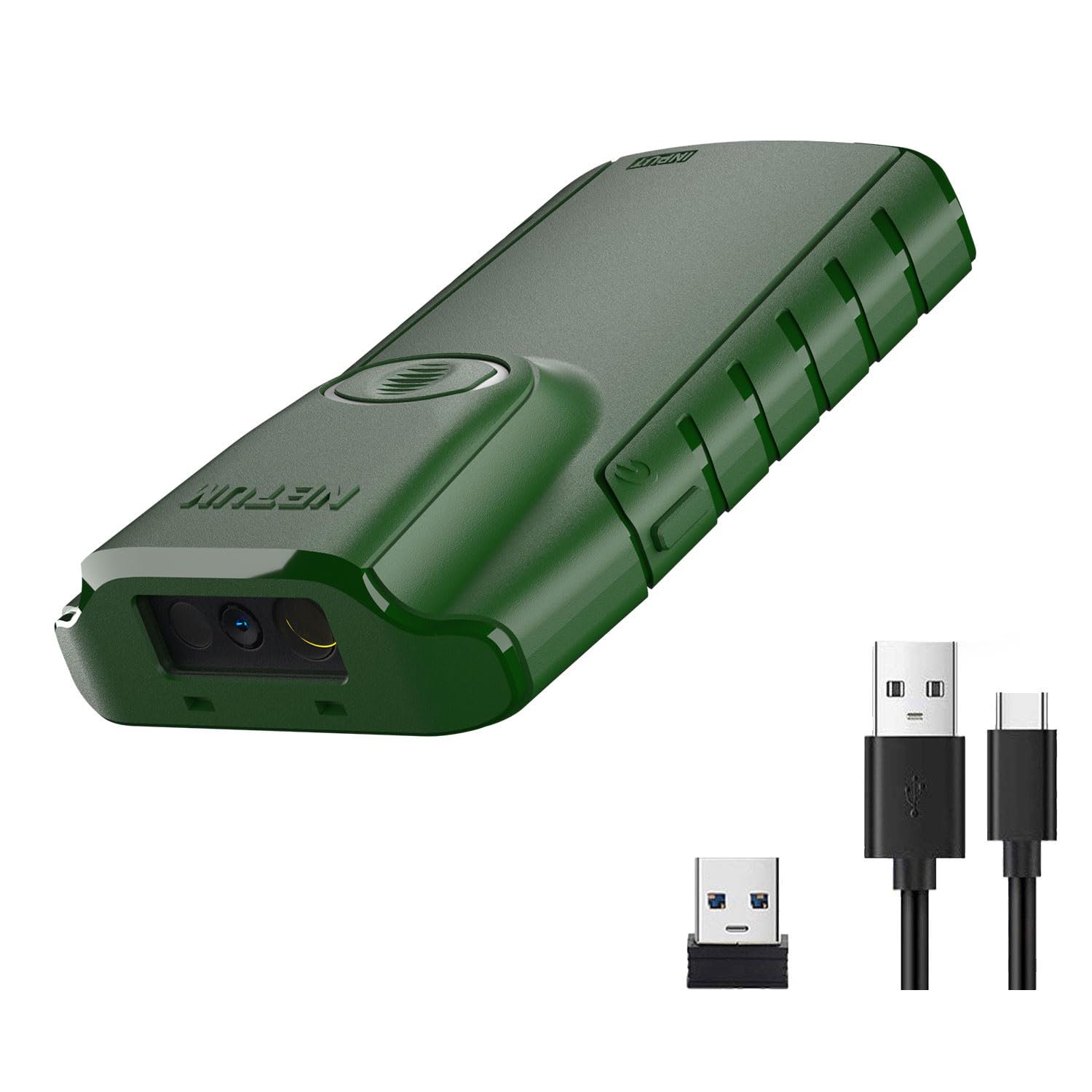 Photo 1 of NETUM Bluetooth 1D Barcode Scanner, 3-in-1 Small Portable CCD Bar Code Reader Automatic Wireless Gun Scan Back Clip Work with Tablet iOS Android Windows MacOS for Warehouse Inventory POS (1D - E740)