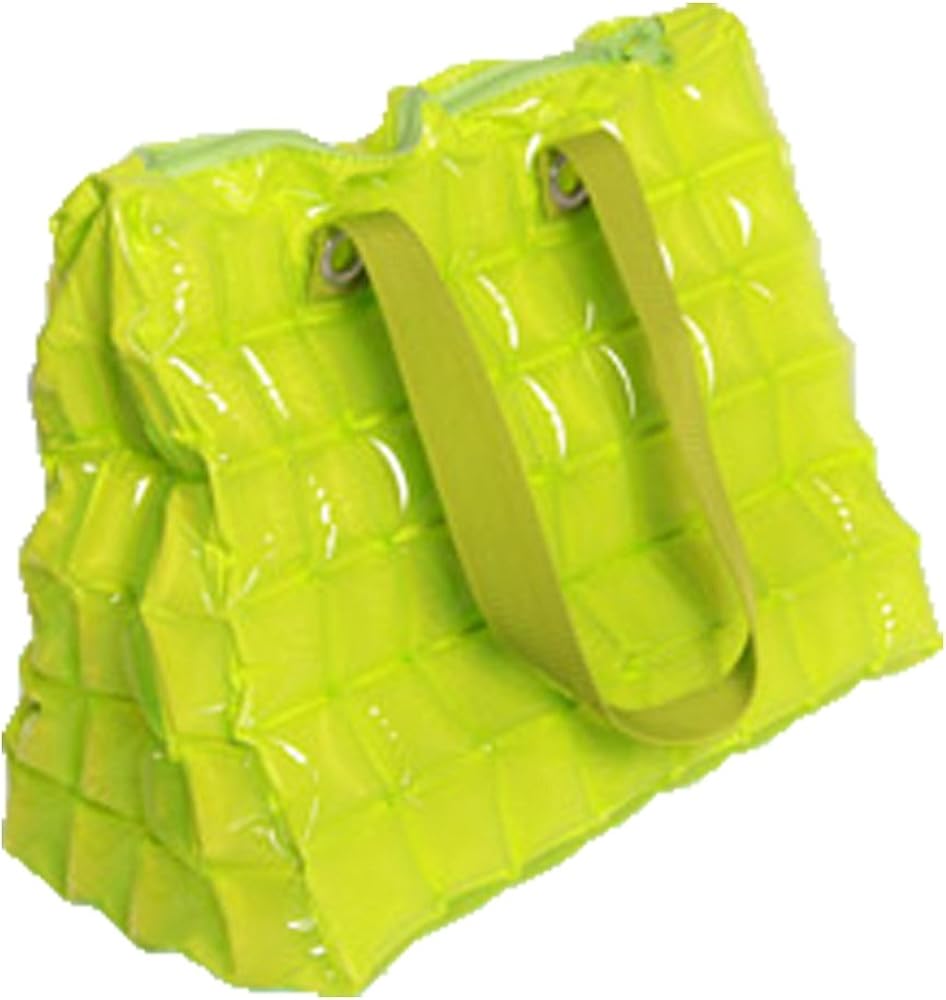 Inflat Decor Large Rectangle Inflatable Beach Bag Tote One Size Lime