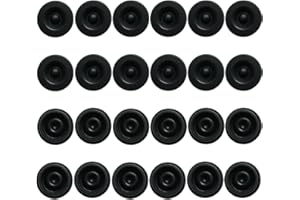 FENAETIMO 24Pcs Rubber Grease Plugs Hub Dust Cap, Trailer Hub Bearing Dust Caps, Trailer Axle Wheel Hub Cap for Trailer Dexter Lube RV Camper