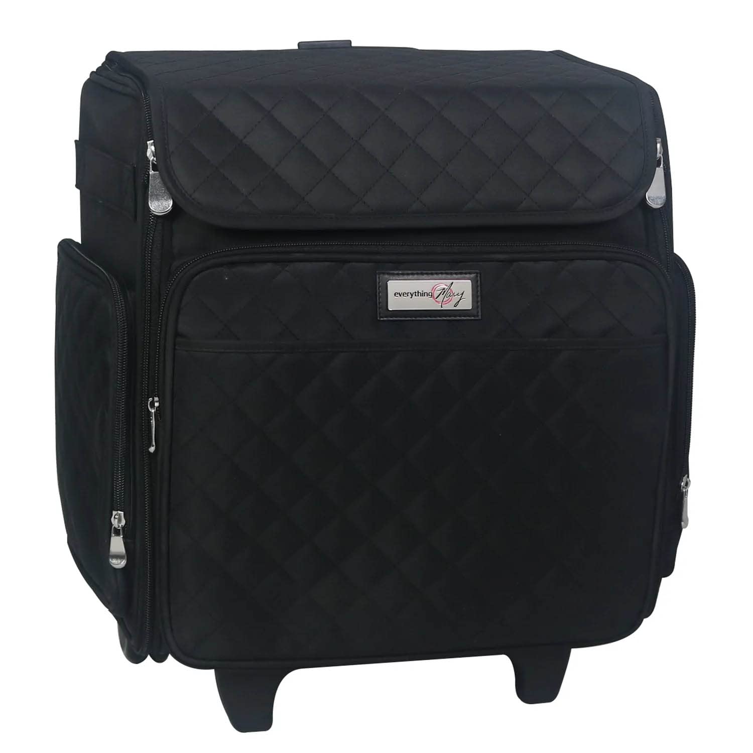 Everything Mary Collapsible Quilted Craft Trolley Bag - Black EVM12790-1