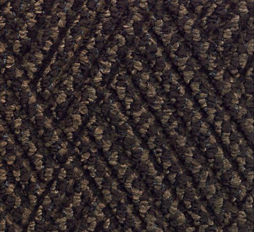M+A Matting 296 Waterhog DiamondCord Polypropylene Fiber Interior/Scraper Wiper Floor Mat, SBR Rubber Backing, 3' Length x 2' Width, 3/8" Thick, Brown Cord