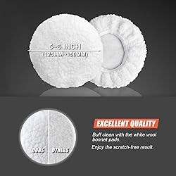 6 Inch Car Polishing & Buffing Sponge Pads Kit Wool