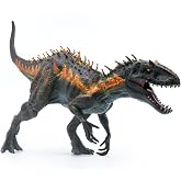 SIENON Large Jurassic Tyrannosaurs Rex Dinosaur Toy Figure 15.7&rdquo; | Realistic Plastic T-Rex Dino Raptor with Movable Jaw, Hand-Painted D-Rex Model for Kids Birthday Cake Decoration Collection