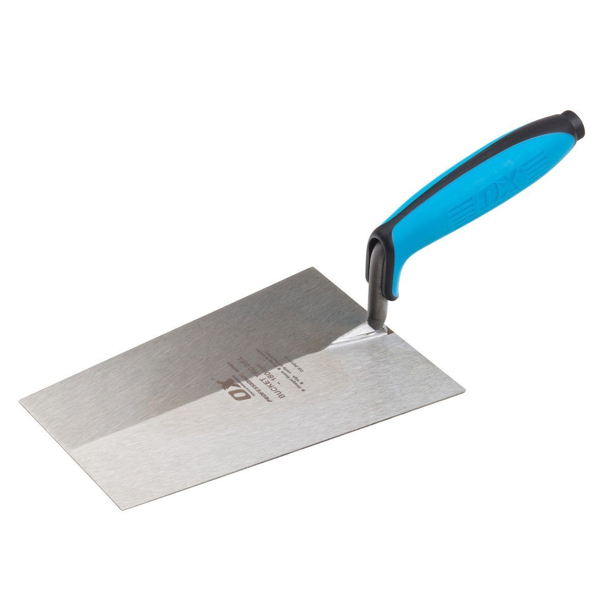 OX P018418 Pro Bucket Trowel Stainless Steel Duragrip 7in/ 180mm