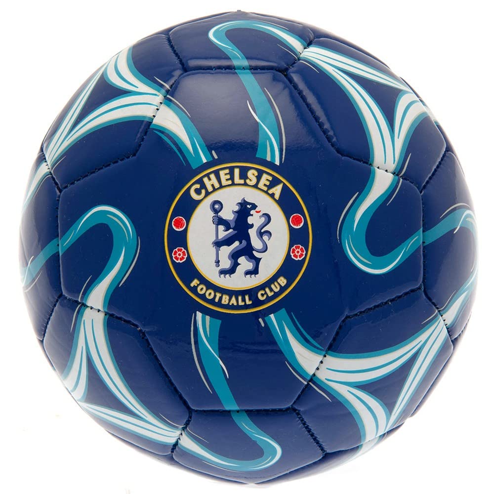 Hy-Pro Officially Licesned Chelsea F.C Cosmos Football | Blues, Size 5, 26 Panel, Training, Match, Merchandise, Collectible For Kids and Adults, Blue