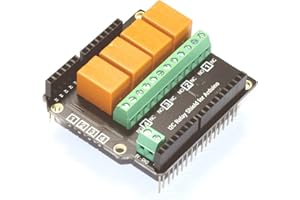 CANADUINO® 4-Channel Stackable I2C Relay Shield for Arduino - DIY Kit