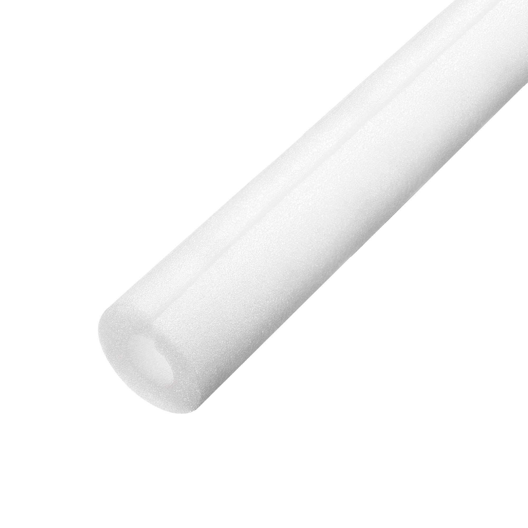 sourcing map Foam Tube Pipe Insulation Freeze Protection Cover 3.28 Ft Length 1.18in ID 2.36in OD Pipe Insulation Kits White 1 Pack