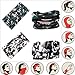VANCROWN Headwear Head Wrap Sport Headband Sweatband 220 Patterns Magic Scarf 12PCS & 6PCS 12 in 1 (12PCS.Camouflage 4)