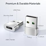 USB-C Female to USB-A Male Adapter 3Pack Car Charger Block view 5