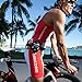 Fitletic 8-ounce Sport Water Bottle with Holster Attachable to Belts. No-Bite Cap Quick Hydration for Daily Running, Marathon, Triathlon, Ironman Race
