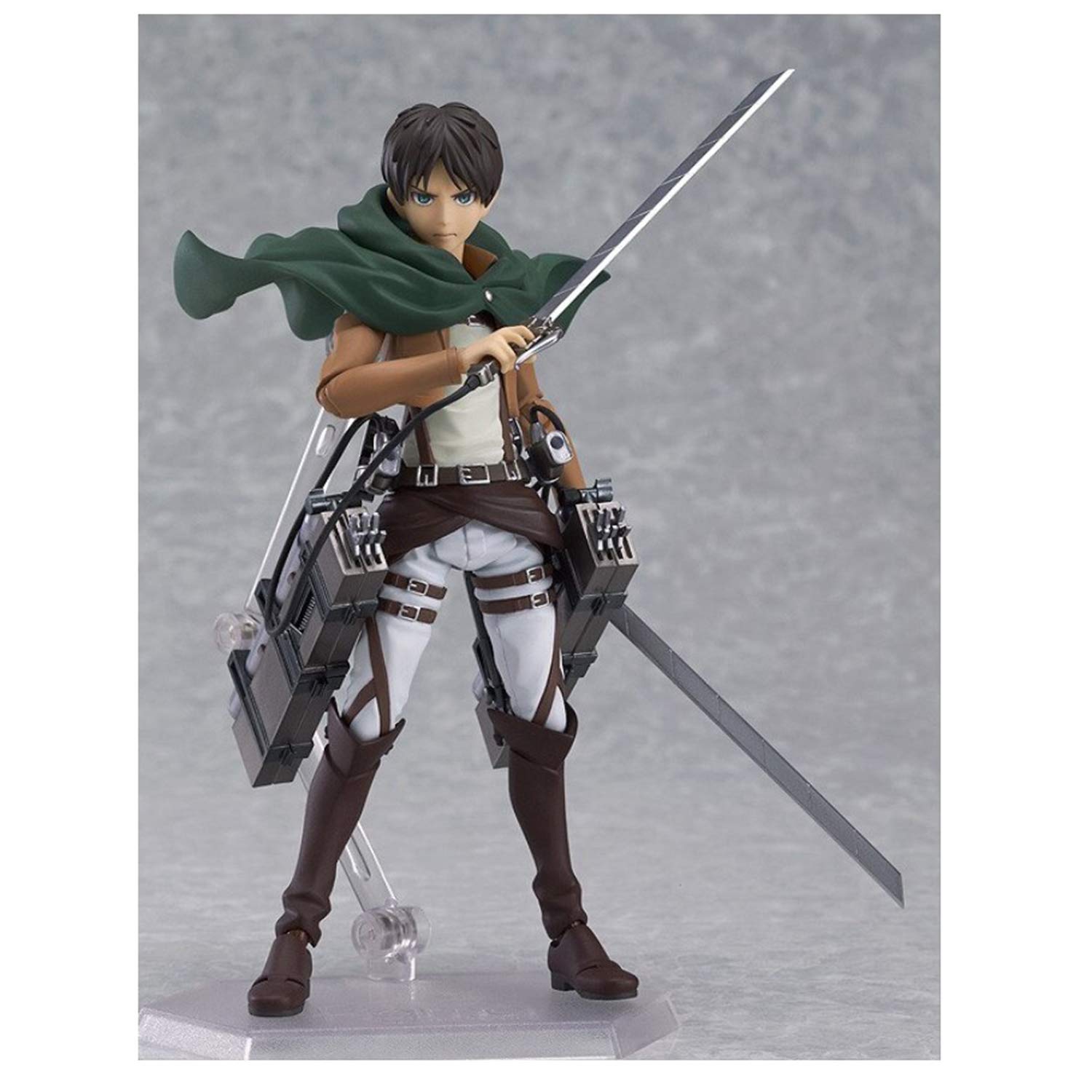 Attack On Titan Anime Figure Artfx J Levi Ackerman Action Figure Package Ver. PVC Action Figure Toys Collection Model Doll Gift (Eren 207(with Box))