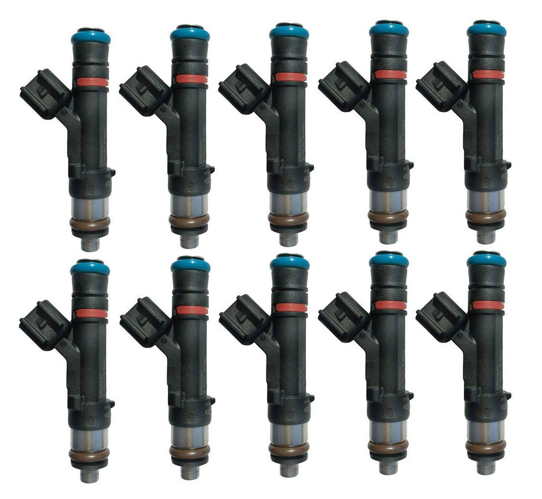 AAP New Set of 10 Genuine Bosch Fuel Injectors for 20092016 Ford E450