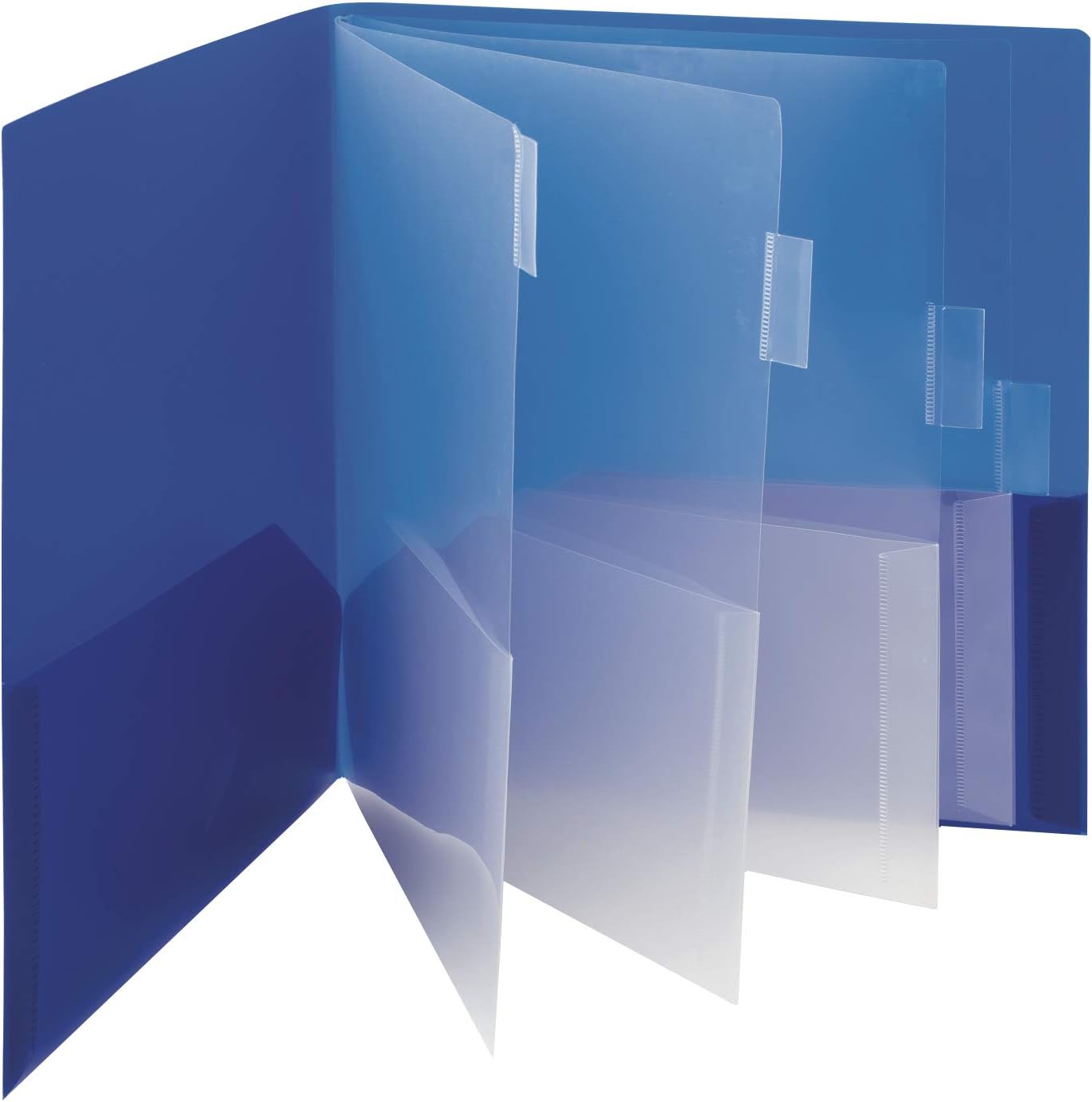 Smead Poly 10-Pocket Organizer Subject File Folder, 10 Pockets, Letter Size, Color Will Vary (89203)