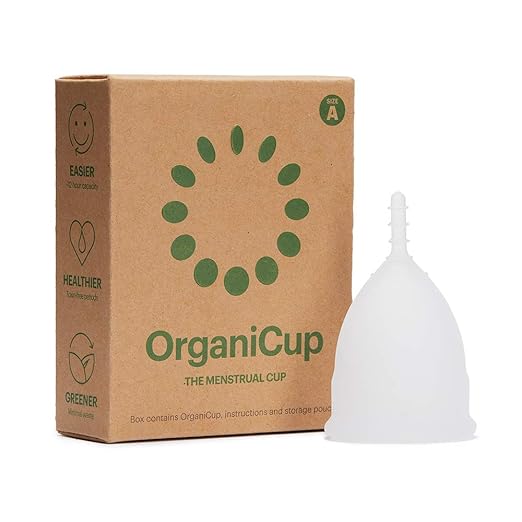OrganiCup Menstrual Cup - #1 in Menstrual Cups - Size A/Small - Winner of AllergyAwards 2019 - FDA Approved - Soft, Flexible, Reusable Medical-Grade Silicone Best Natural Period Products OrganiCup Menstrual Cup - #1 in Menstrual Cups - Size A/Small - Winner of AllergyAwards 2019 - FDA Approved - Soft, Flexible, Reusable Medical-Grade Silicone Best Natural Period Products