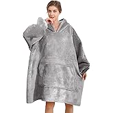 Dietersler Wearable Blanket Hoodie, Women Oversized Fluffy Hoodies Blanket,Warm Cozy Sherpa Sweatshirt Gift,One Size for All