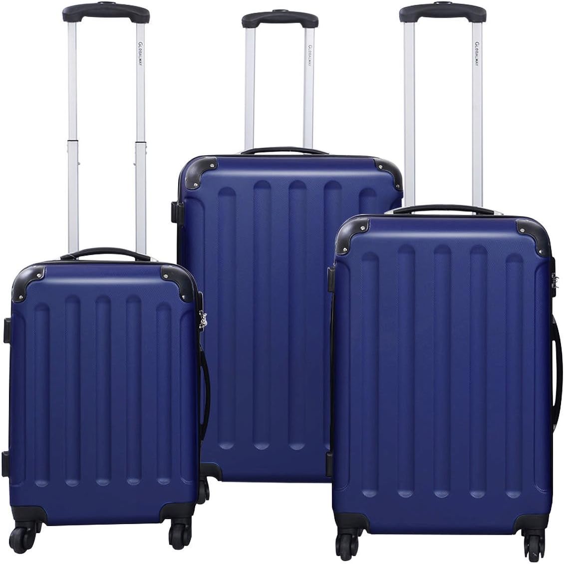 dark blue suitcase