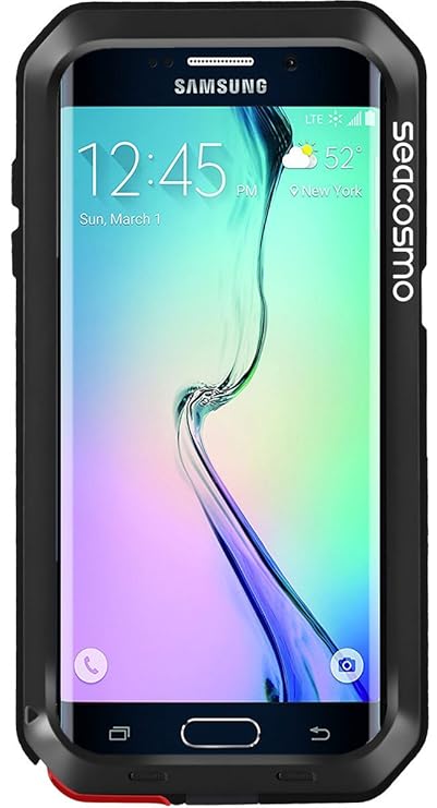 seacosmo Galaxy S6 Edge Plus Hülle, [Tough Armor] Aluminium Doppelte Schutz Stoßfest Schutzhülle für Samsung Galaxy S6 Edge P