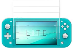 TALKWORKS TALK WORKS Screen Protector Compatible with Nintendo Switch Lite - Scratch, Crack, and Shatter Resistant-Ultra-Thin HD Touchscreen Tempered Glass, See-Through Cover & Easy Installation (Pack of 3)