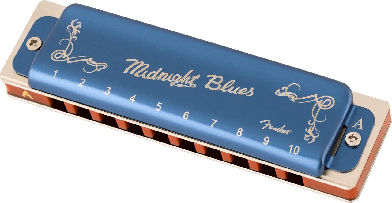 Fender® MIDNIGHT BLUES HARMONICA Harmonica Diatonic 10 Hole Tuning A