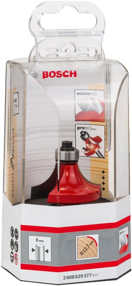 Bosch 2608629377 "Expert" Rounding Router Bit, 0 V, Silver, 8 x 38.1 x 61 mm, 12.7 mm - Image 3