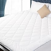 HOMTEC Twin Mattress Pad Cotton Mattress Pad Cover for College Dorm Quilted Mattress Cover 18-22" Deep Pocket Mattress Protec