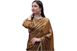 DC Elements 1-Min Ready to Wear Saree Women Pre-Pleated Designer Fendy Silk Sari Indian Ethnic Sari Wedding & Party Wear