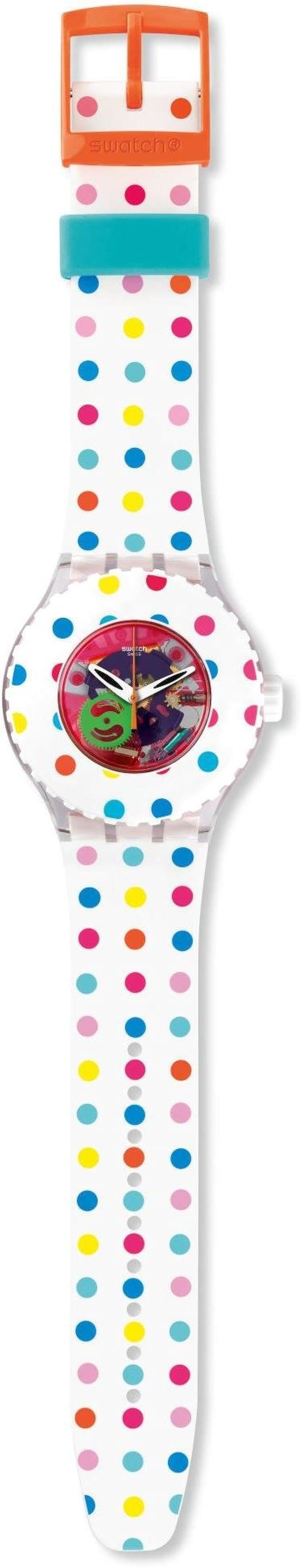 Swatch Reloj Analógico para Mujer de Cuarzo con Correa en Silicona SUUK108