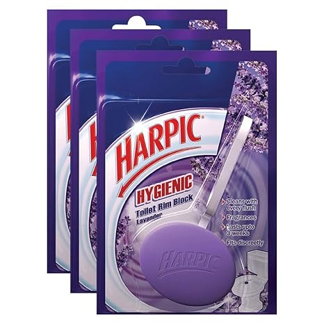 Harpic Hygienic Toilet Rim Block-26 g (Pack of 3, Lavender)