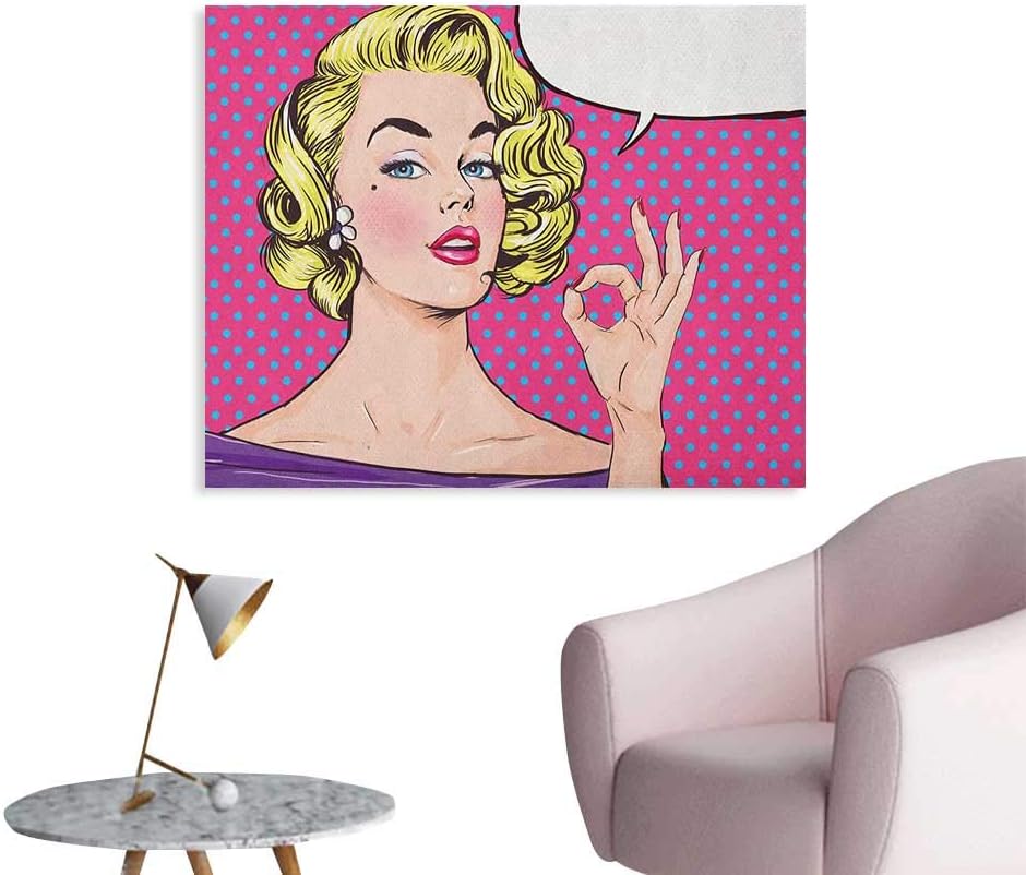 Amazon Com Unprecall Vintage Wallpaper Pop Art Blonde Woman