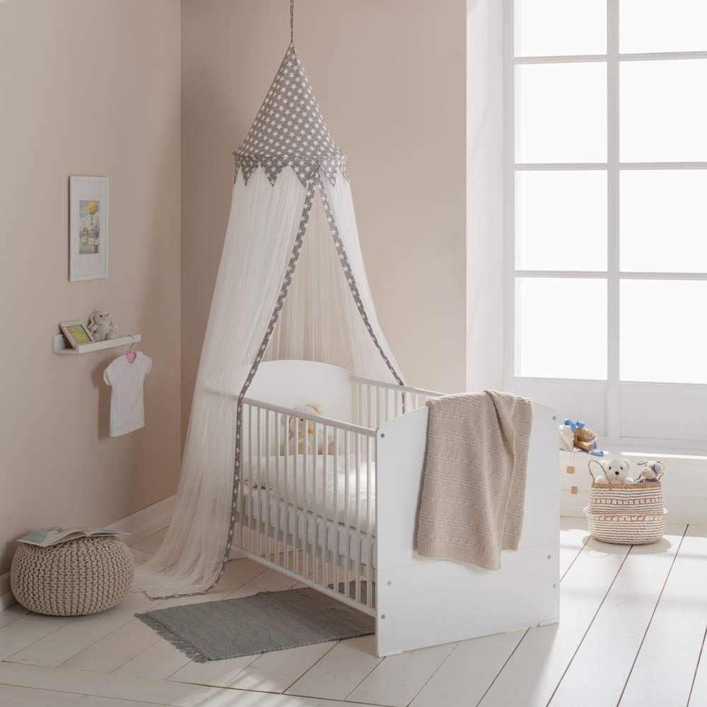 Weiss 8509 Howa Wand Baldachin Betthimmel Fur Kinderzimmer Henry Grau