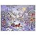 Sqailer 5D DIY Diamond Painting Full Square Drill Christmas Hut Rhinestone Embroidery for Wall Decoration 12X16 inches