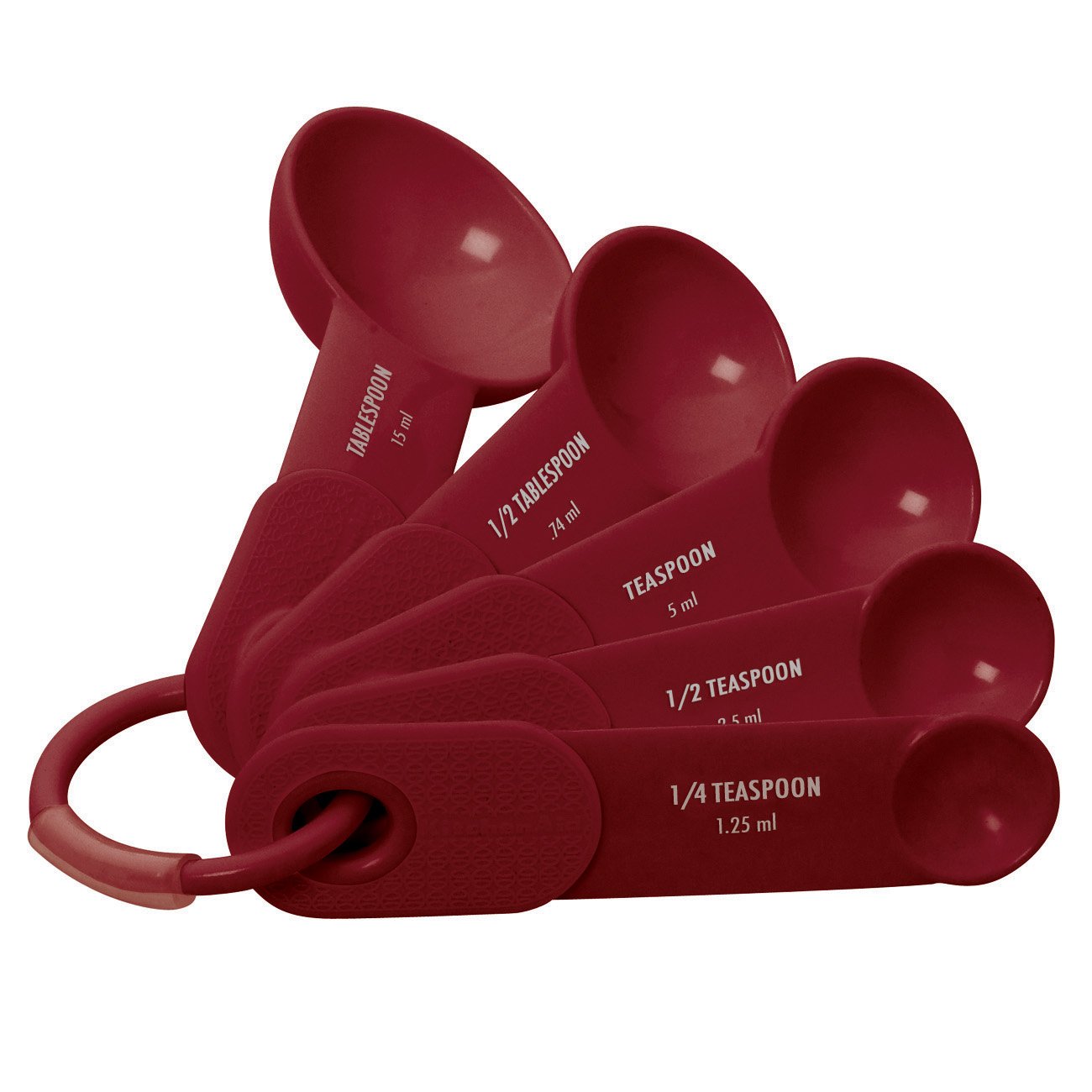 KitchenAid Cooks Series Measuring Spoons (Red, Set of 5) Amazon.co.uk